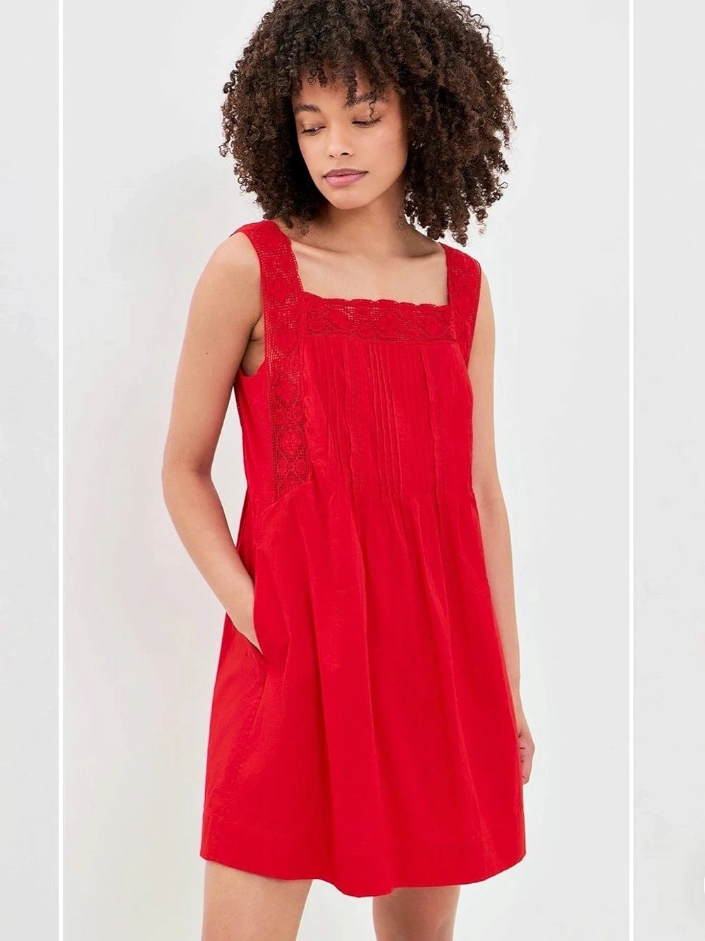 Madewell The Sophie Mini Dress Red